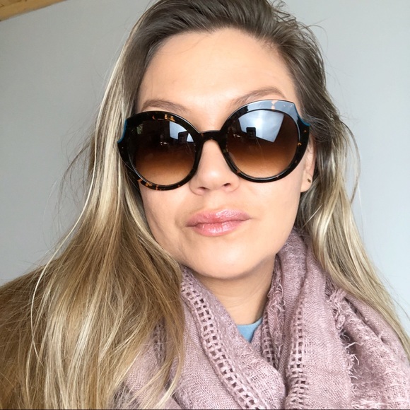 Large Round Tortoise Shell Sunglasses main image 9